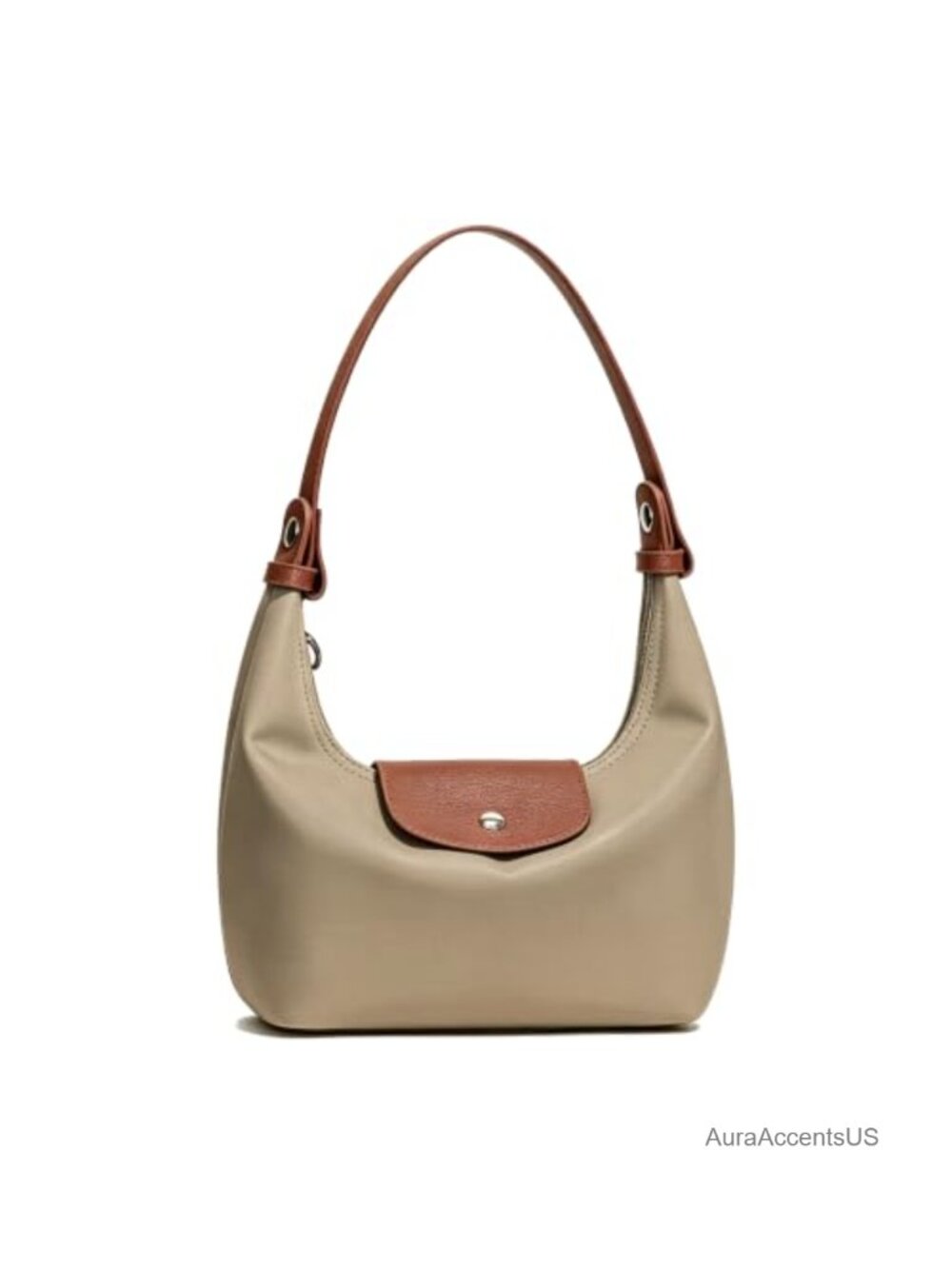 Convertible Nylon Crescent Dumpling Bag w/ Detachable Straps